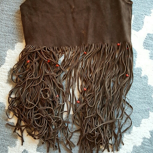 Vintage Leather Fringe Vest and Matching Purse - Picture 5 of 7